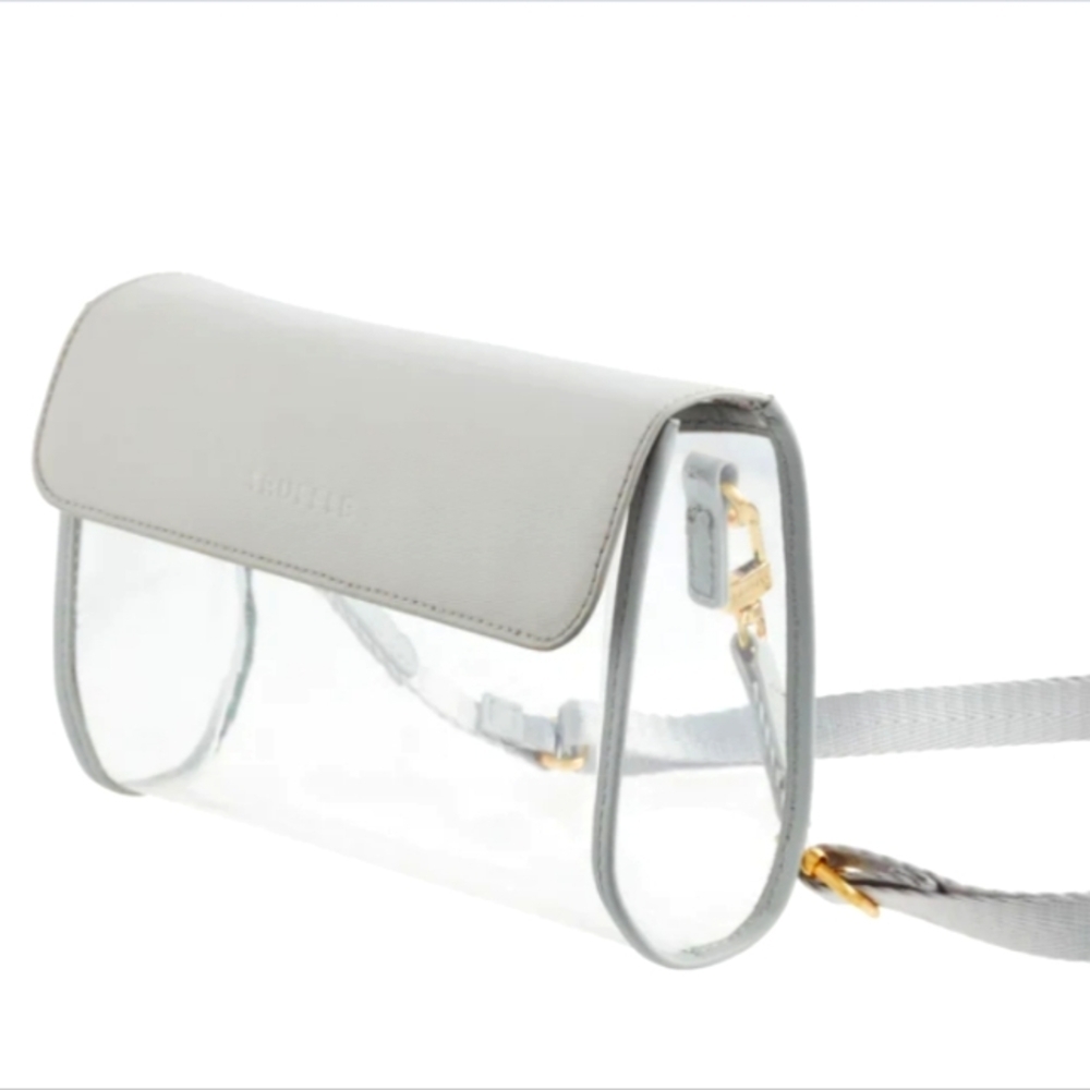 Truffle Clarity Convertible Belt Bag, Dove Grey